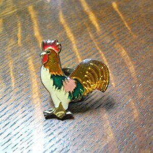 Chicken Rooster Vintage Bird Lapel Pin